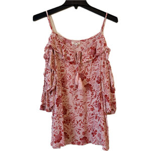 Maurices Women's Plus Size Cold Shoulder Floral Adjustable Straps Size 0X (b4)